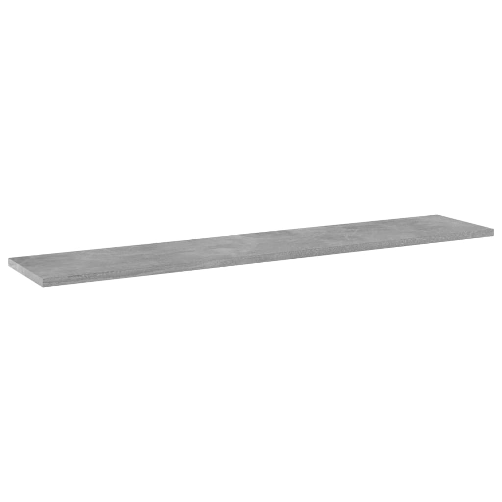 boghylder 4 stk. 100x20x1,5 cm konstrueret træ betongrå