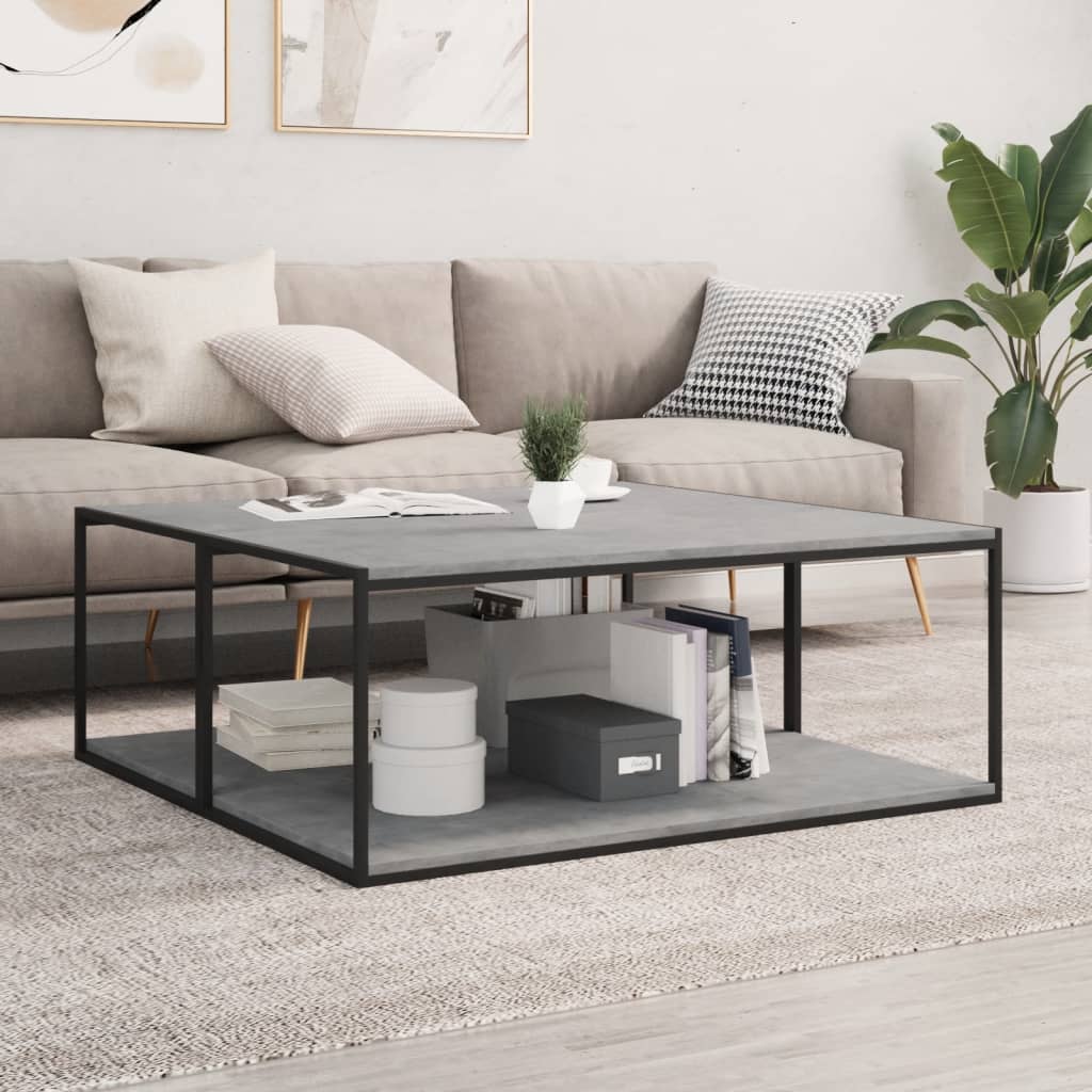 vidaXL boghylder 4 stk. 100x50x1,5 cm konstrueret træ betongrå