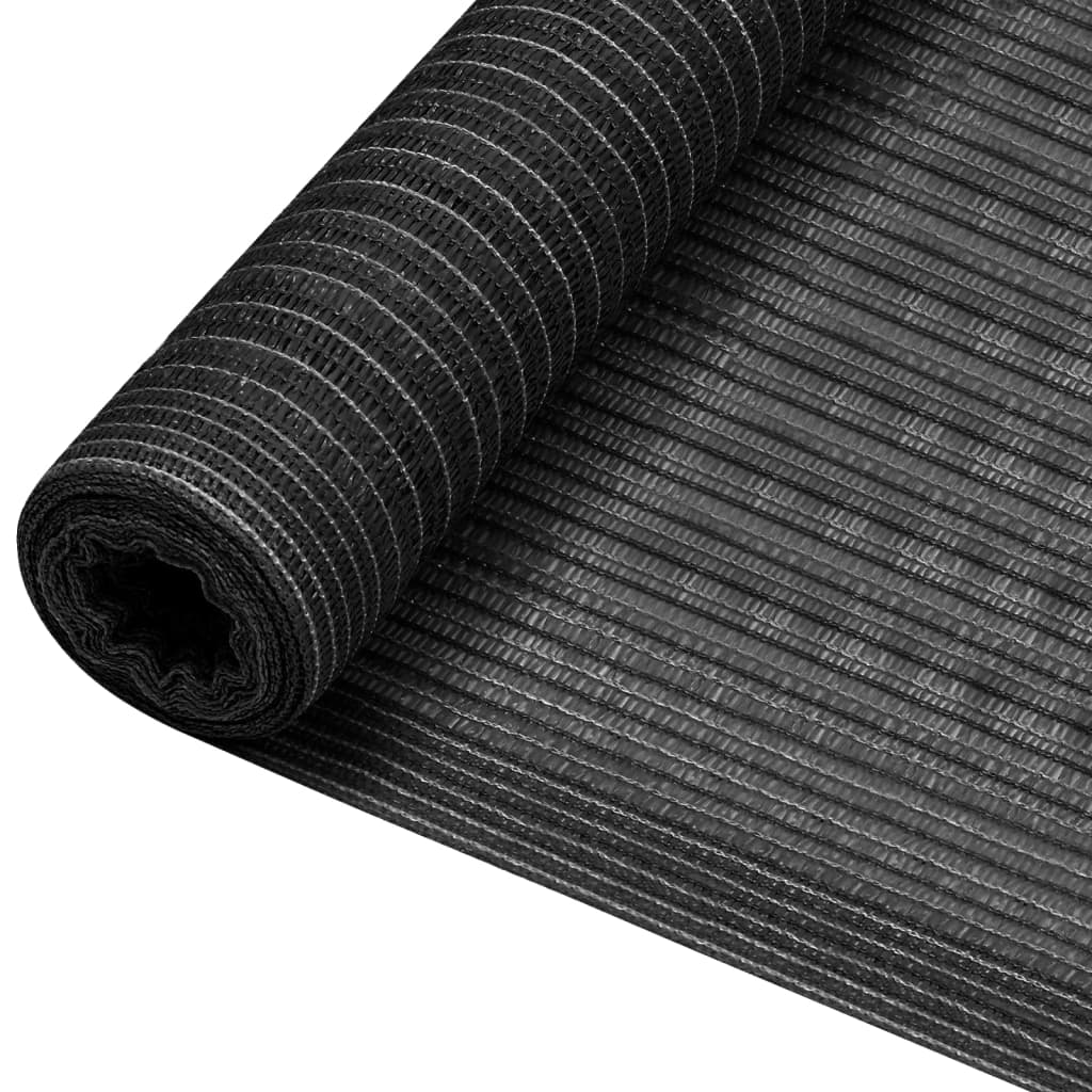 afskærmning 1x25 m 195 g/m² HDPE antracitgrå