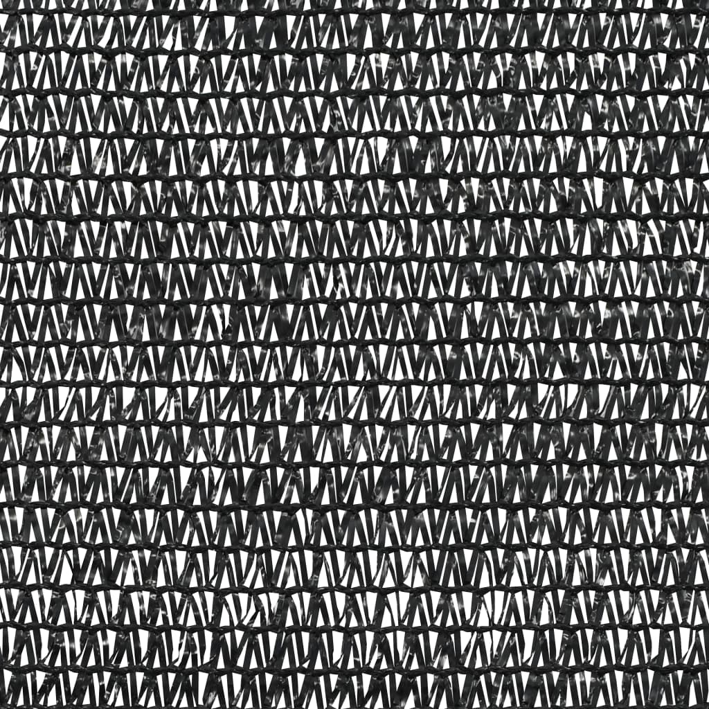 afskærmning 1,2x10 m HDPE 75 g/m² sort
