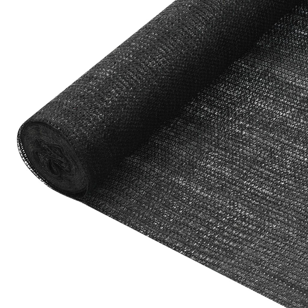 afskærmning 2x50 m HDPE 75 g/m² sort