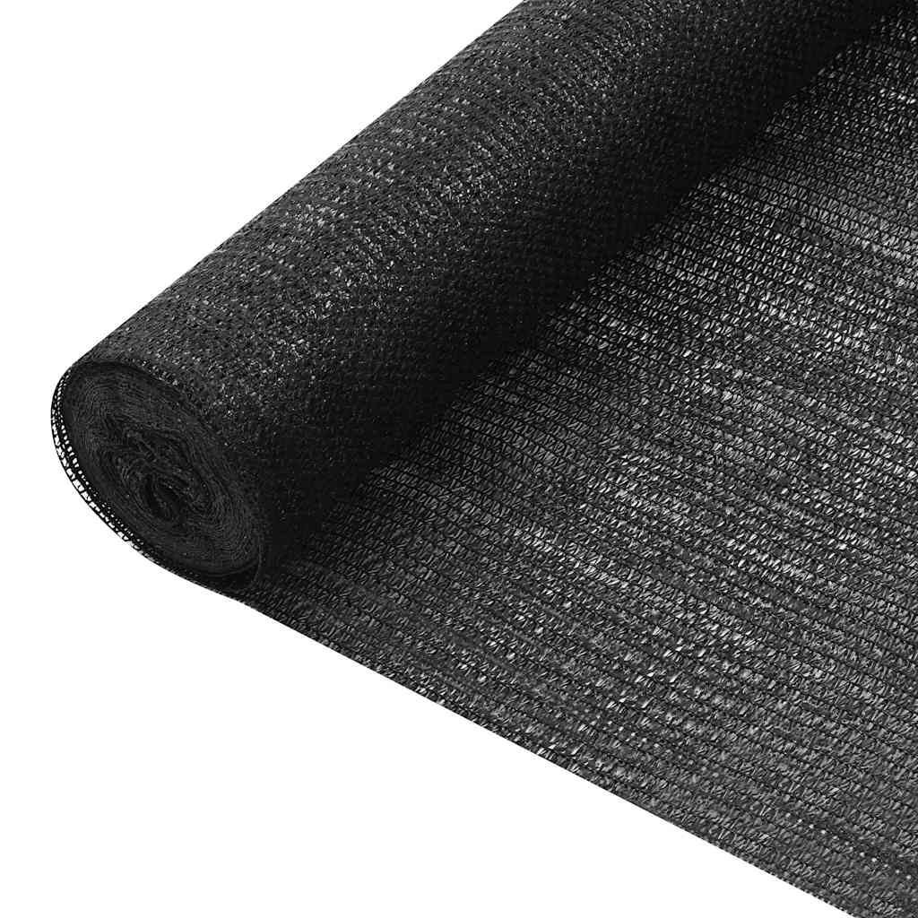 Haveafskærmning 3,6 × 50 m - HDPE 75 g/m², sort