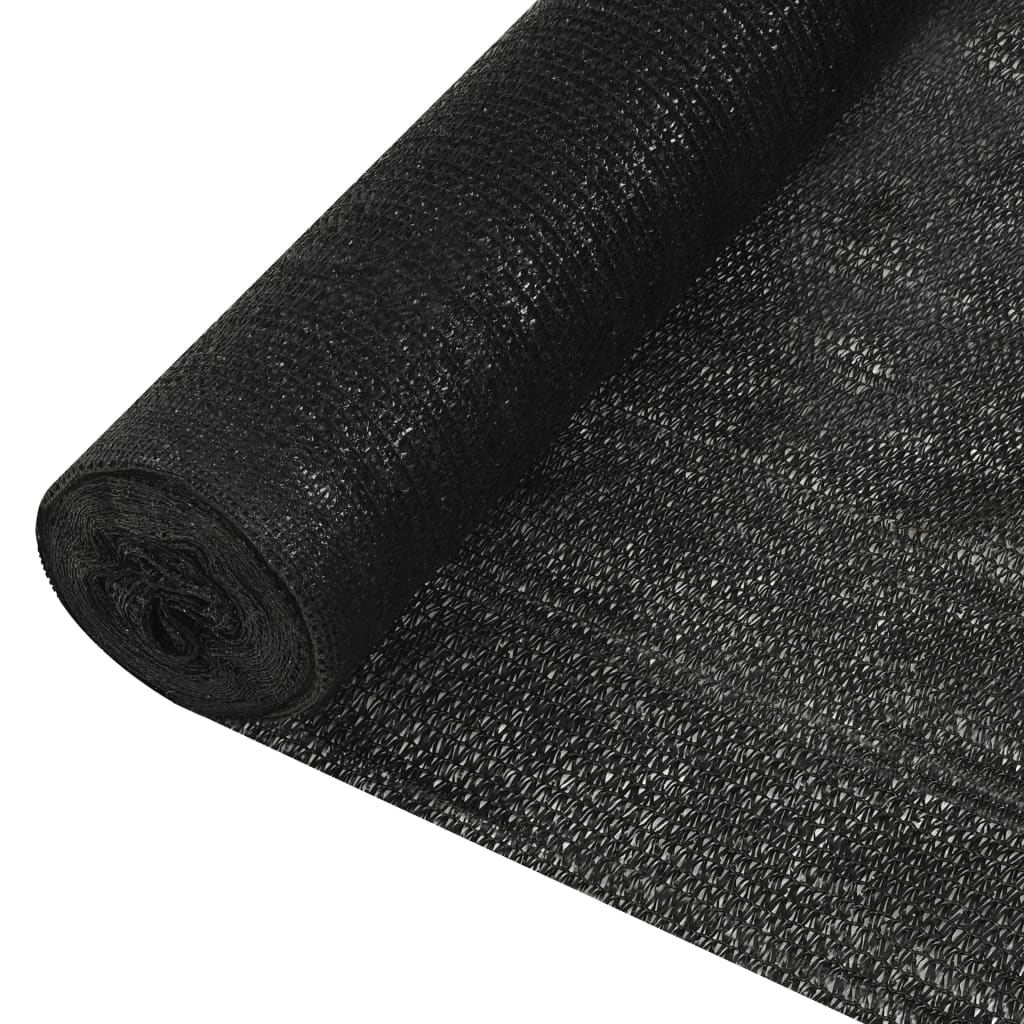afskærmning 1,2x25 m HDPE 150 g/m² sort