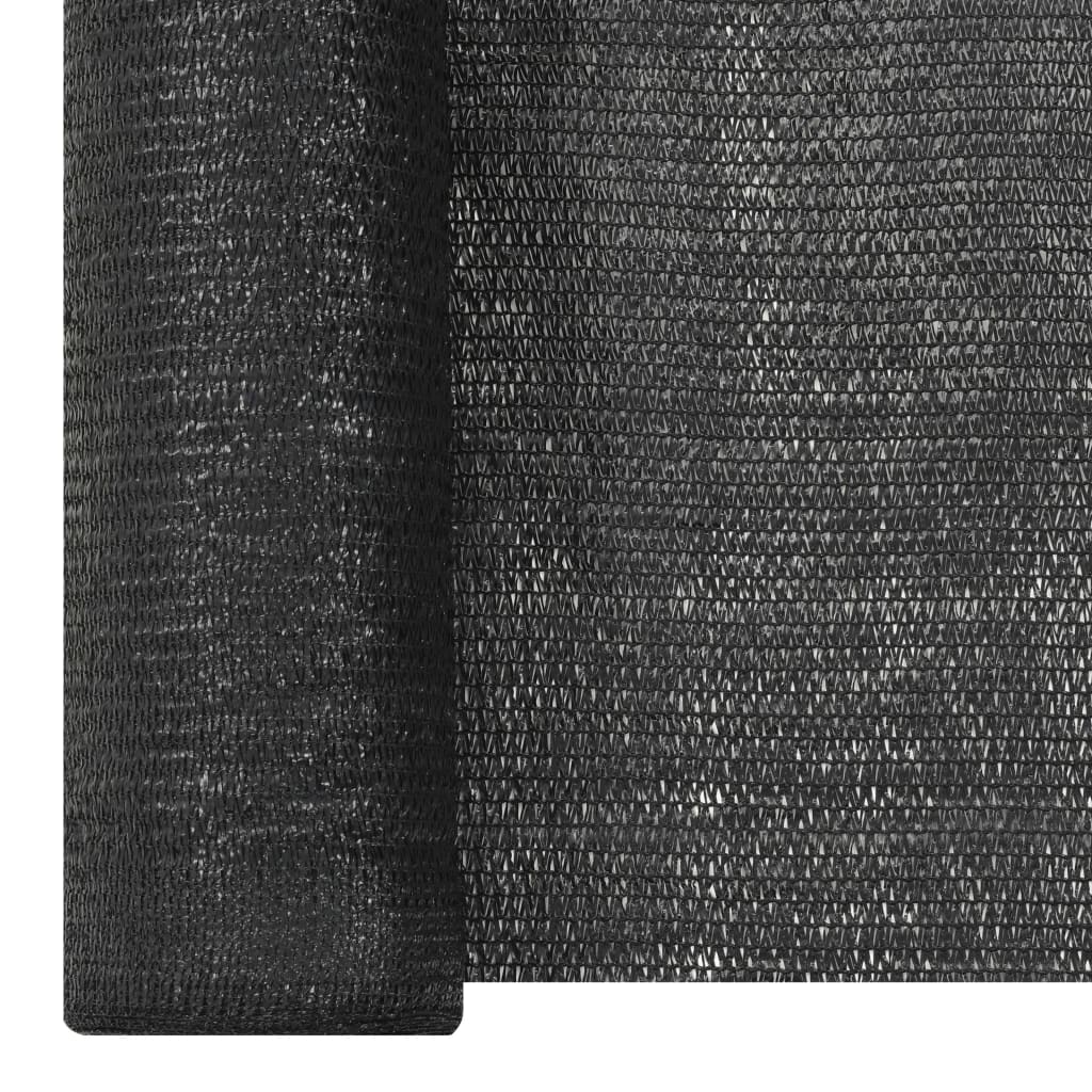 afskærmning 1,2x50 m HDPE 150 g/m² sort