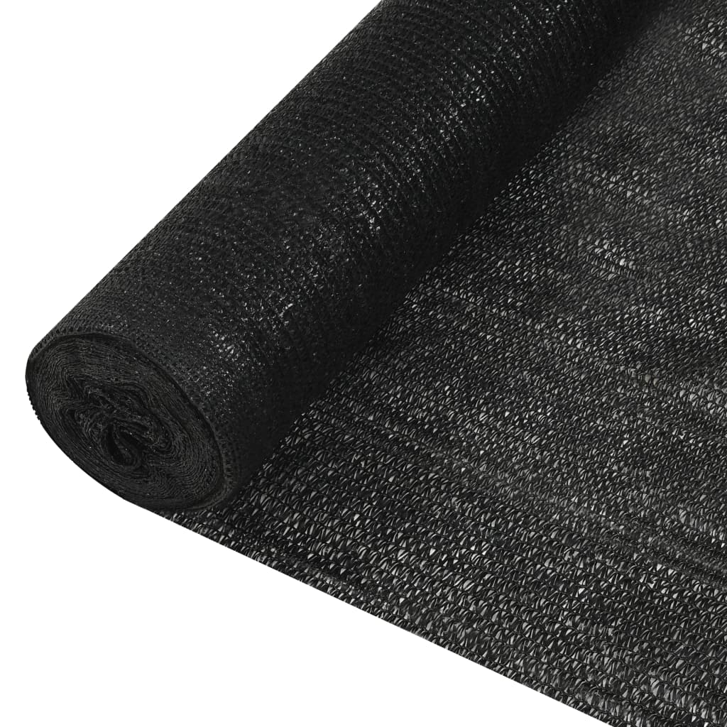 Afskærmningsnet 2×10 m - HDPE 150 g/m², sort