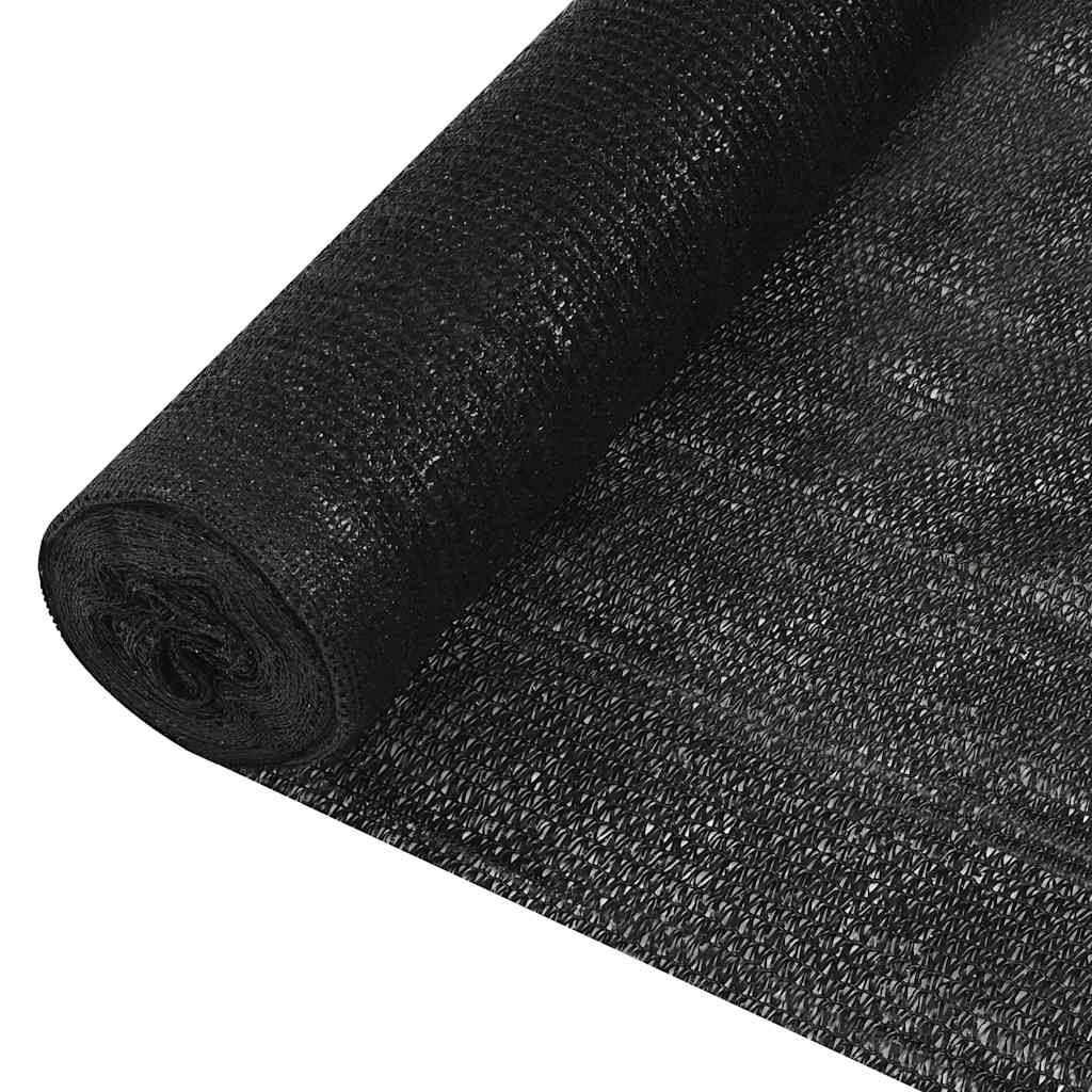 afskærmning 1,2x10 m HDPE 195 g/m² sort