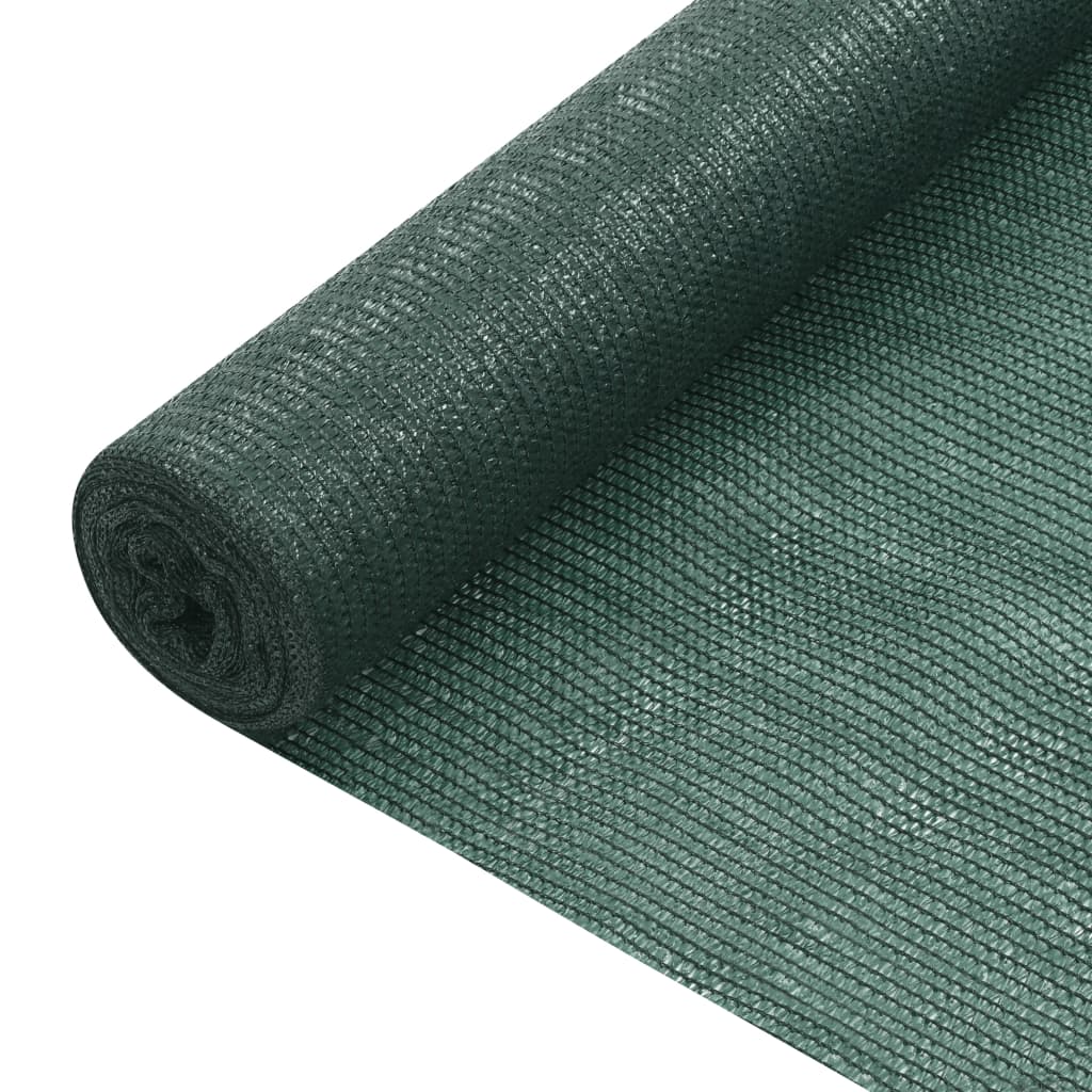 Afskærmningsnet 3,6 × 10 m - HDPE 75 g/m², grøn
