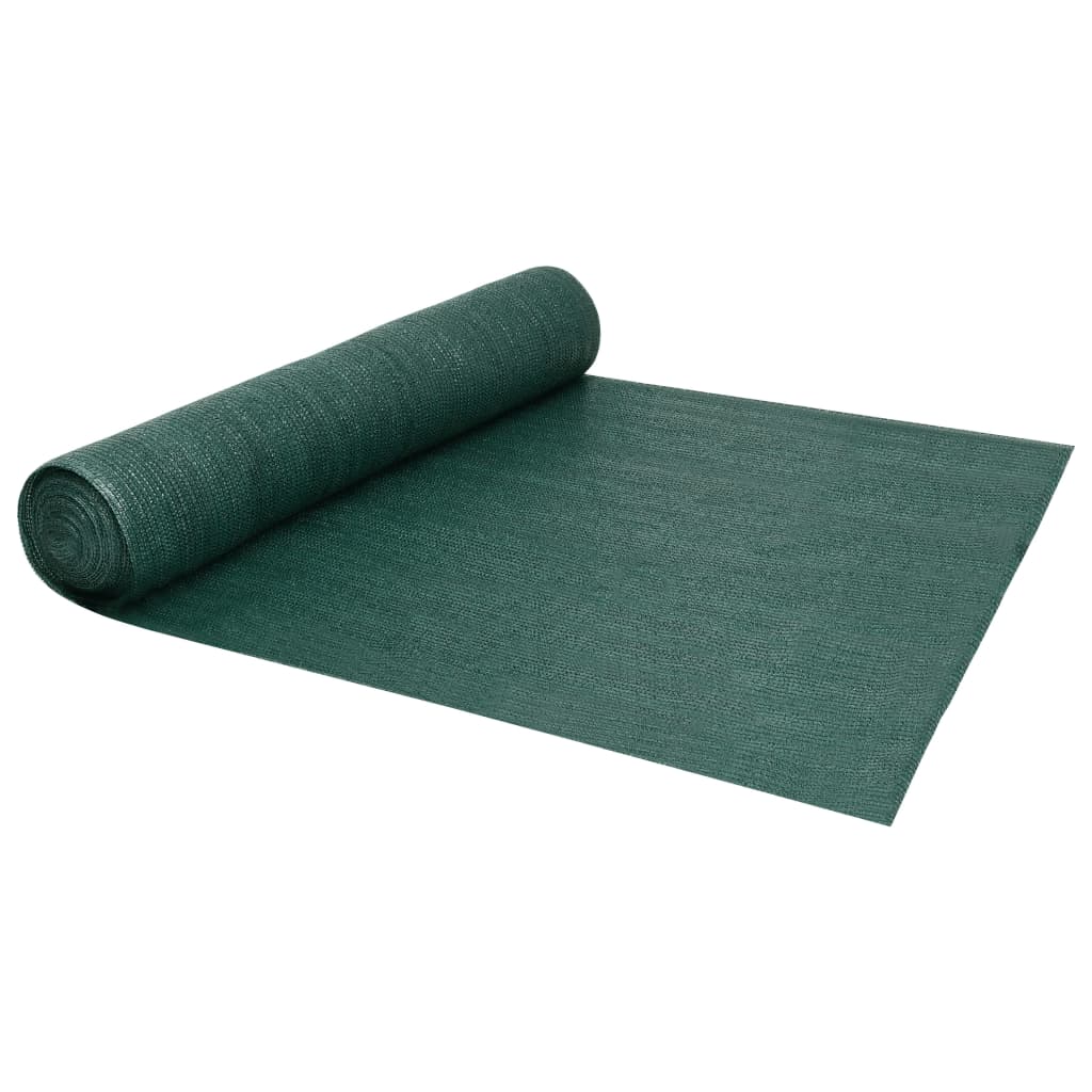 Afskærmningsnet 3,6 × 25 m - grøn HDPE 195 g/m²