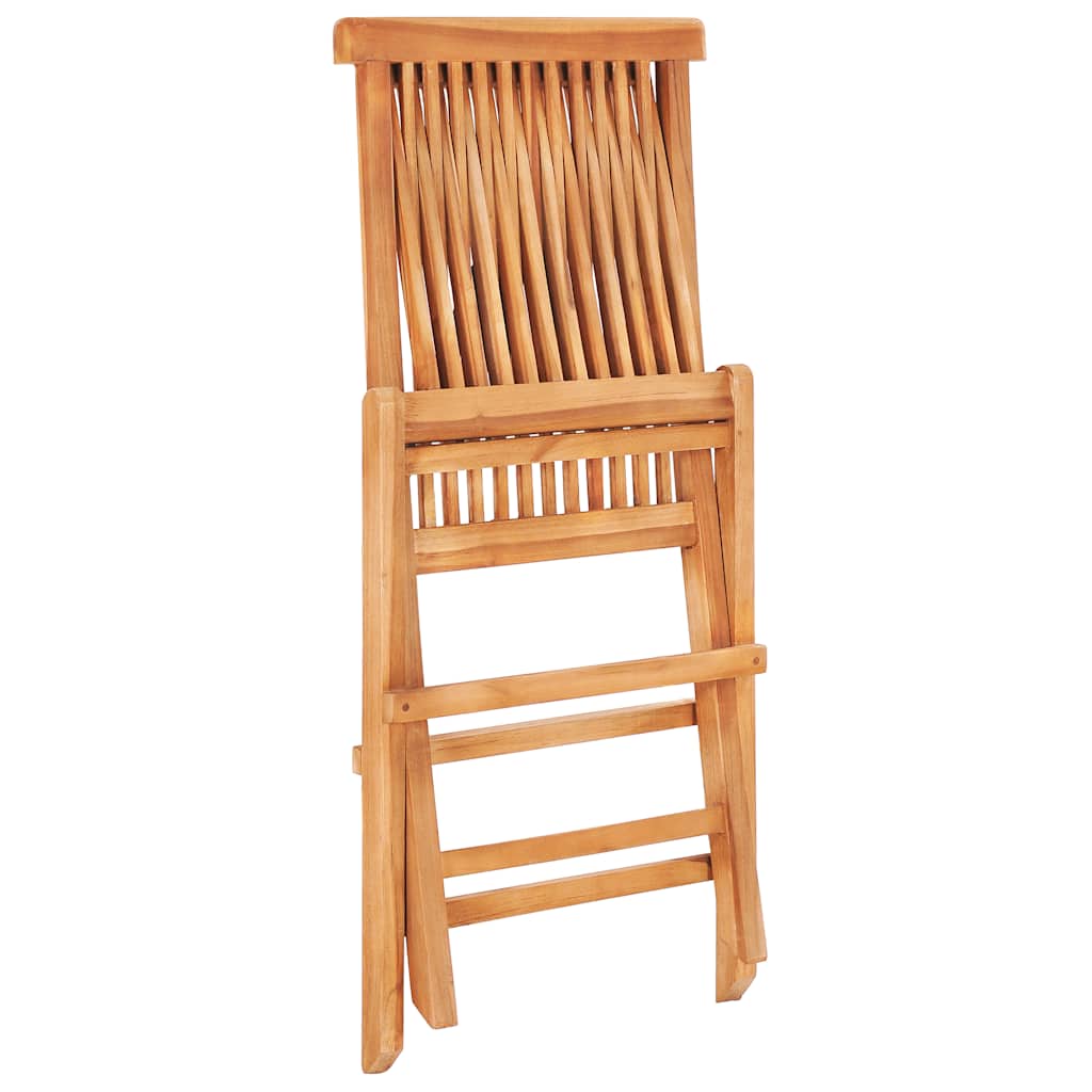 bistrosæt 3 dele med gråbrune hynder massivt teaktræ