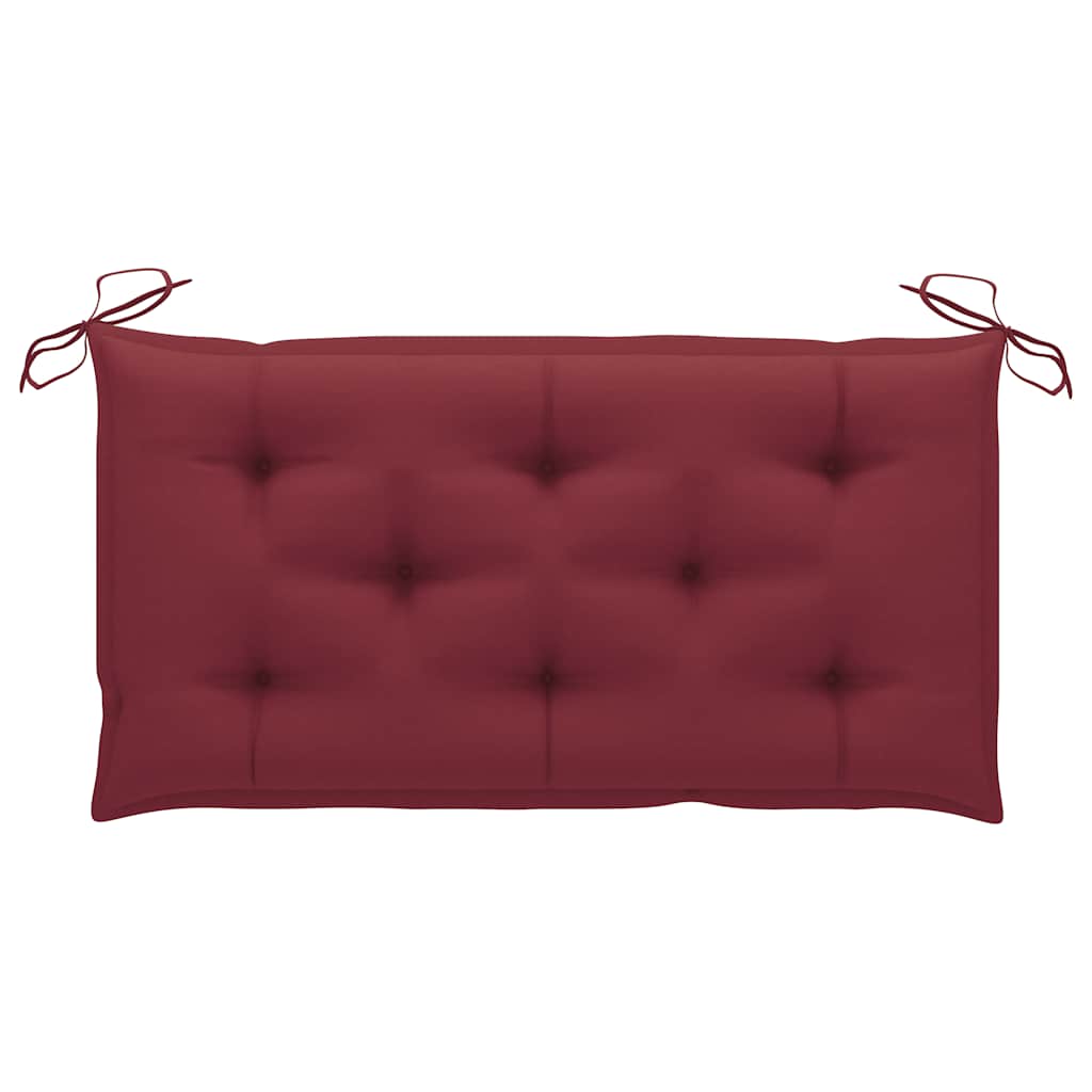 2-personers gyngesofa med palmeblade og hynde 202 cm bambus