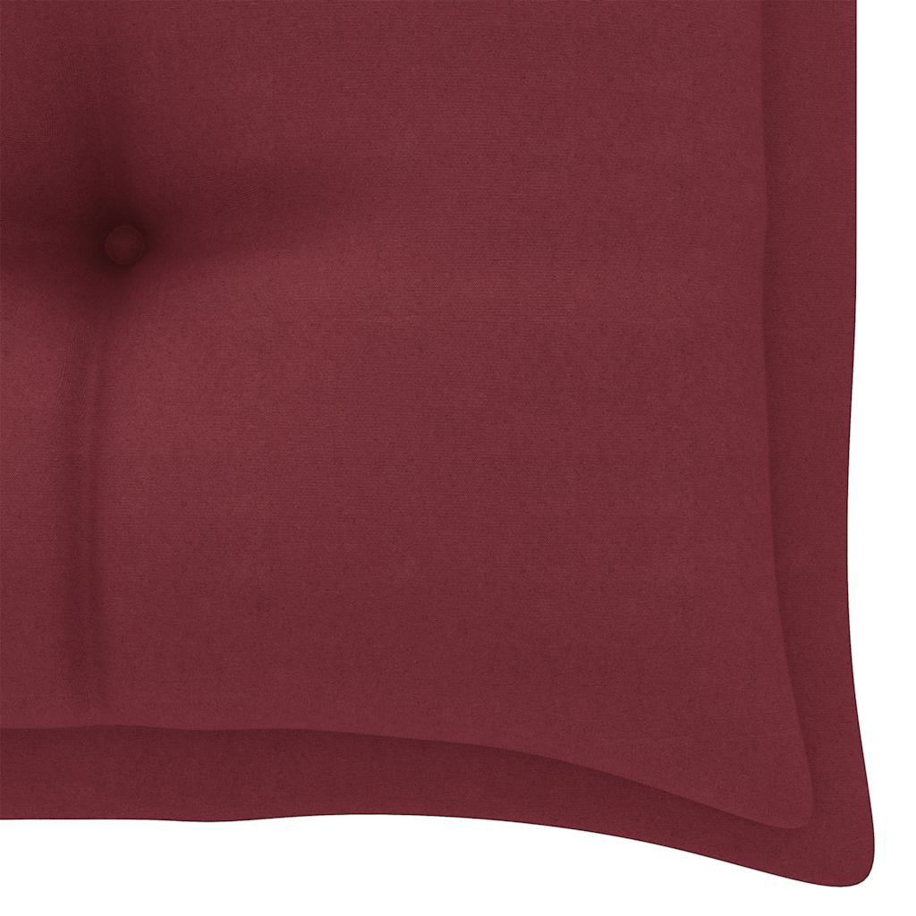 2-personers gyngesofa med palmeblade og hynde 202 cm bambus