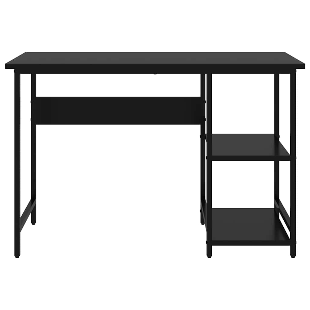 computerbord 105x50x72 cm MDF og metal sort