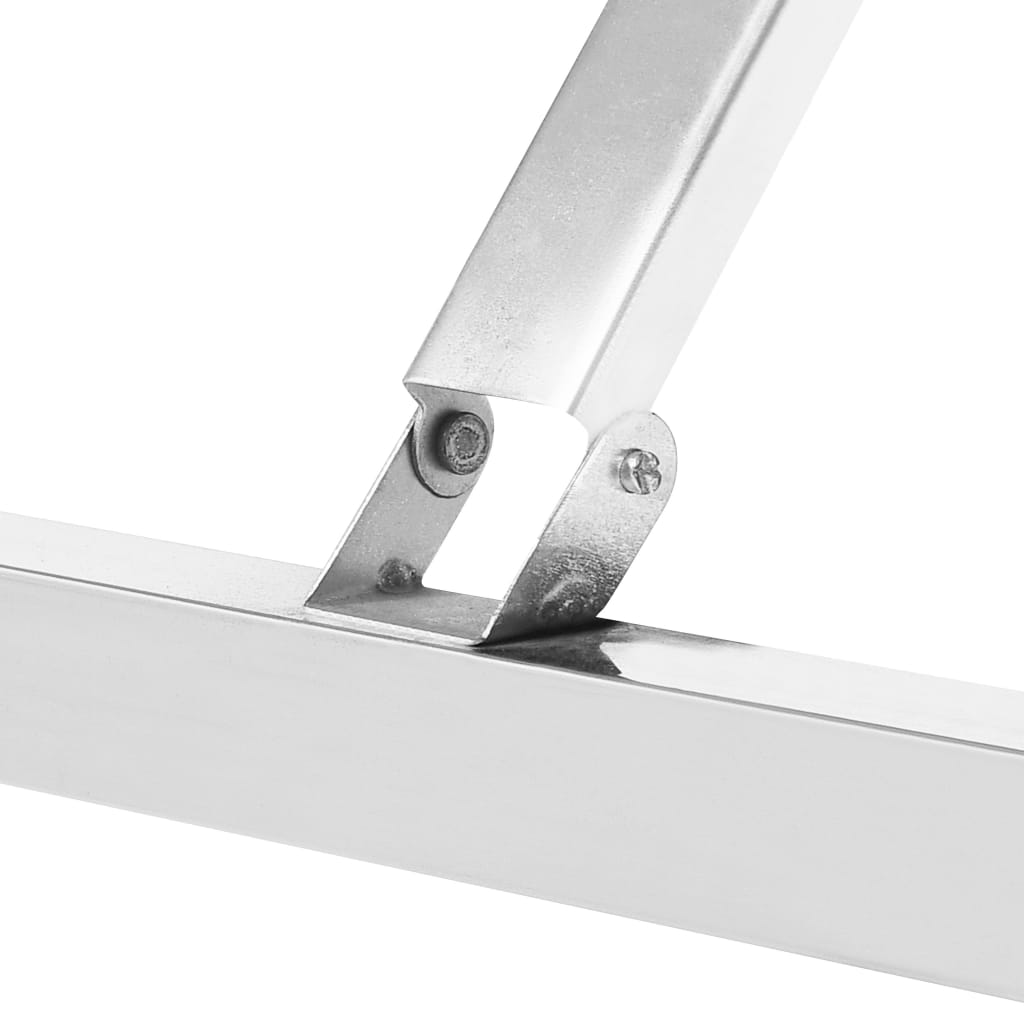foldbart arbejdsbord til køkken 120x60x80 cm rustfrit stål