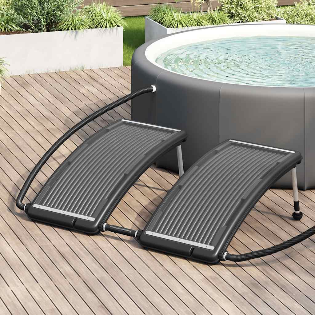 solvarmere til pool 2 stk. 110x65 cm buet billede