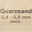 filtersand 25 kg 0,4-0,8 mm