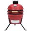 2-i-1 Kamado-røgegrill 56 cm keramisk rød