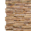 3D vægbeklædningspaneler 10 stk. 1,01 m² massivt teaktræ