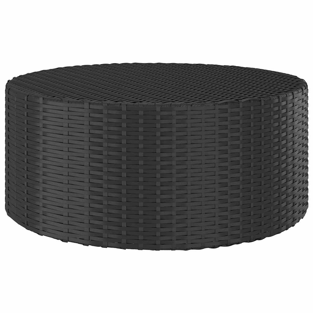 sofasæt til haven 7 dele med hynder polyrattan sort