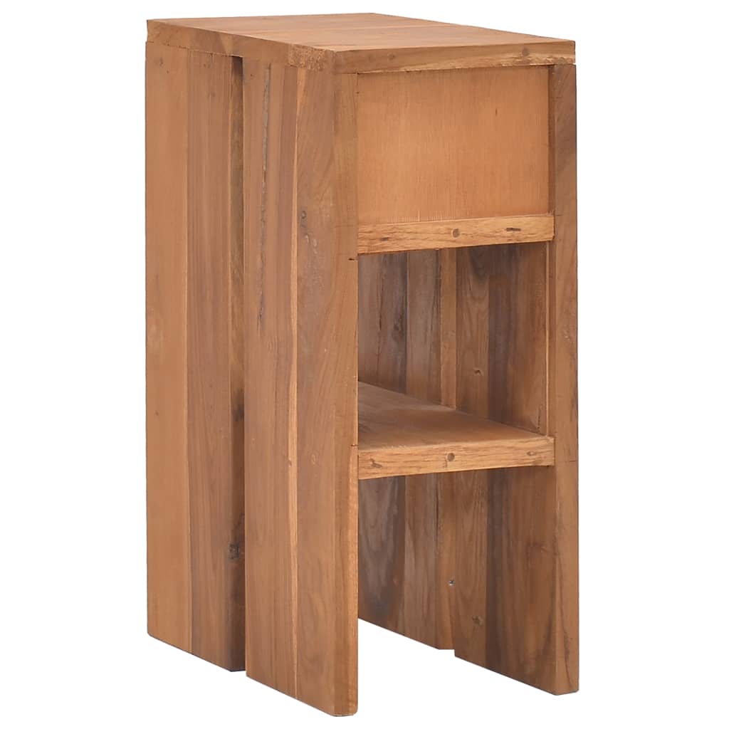 sengebord 20x35x50 cm massivt teaktræ