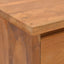 sengebord 20x35x50 cm massivt teaktræ