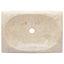 håndvask 50x35x10 cm marmor cremefarvet