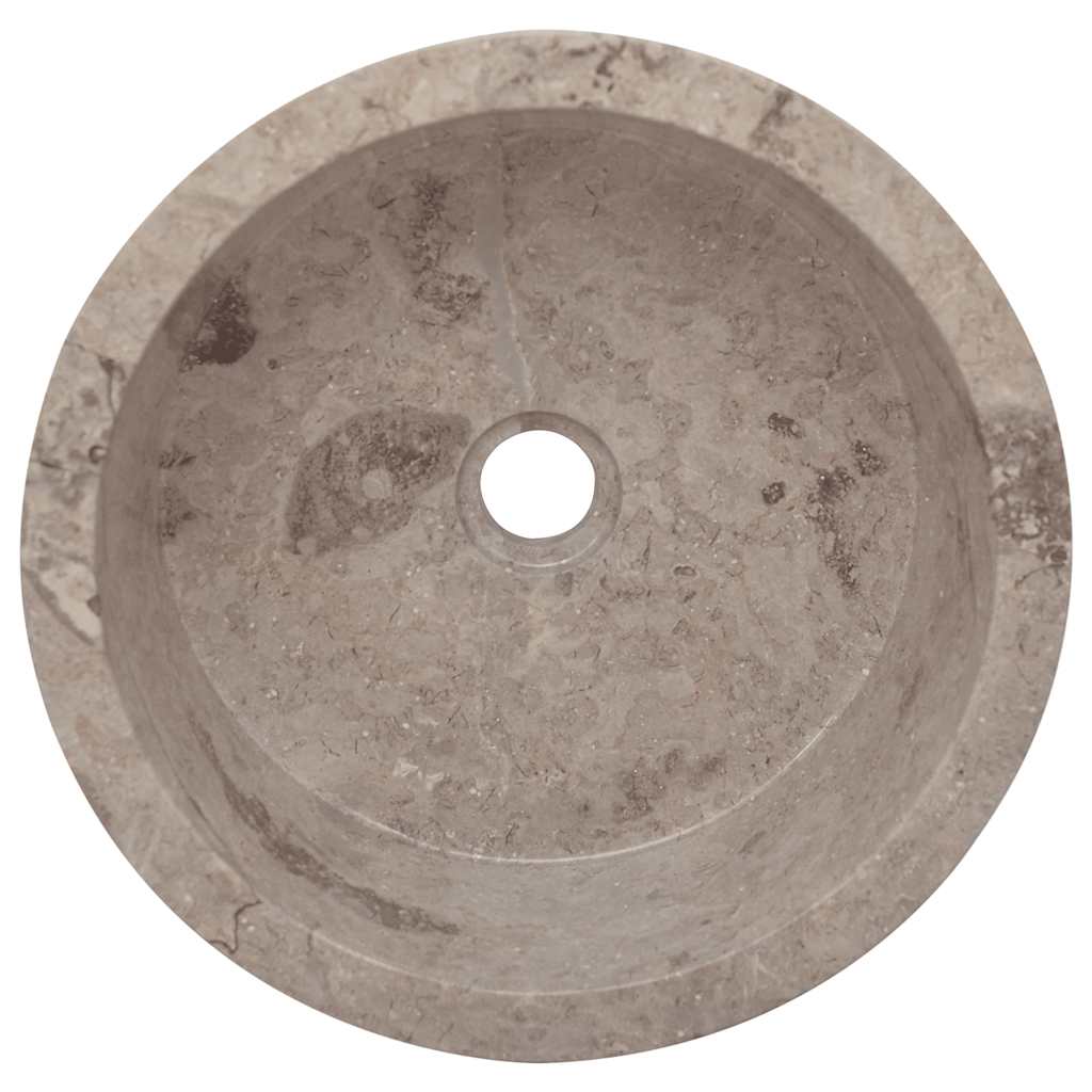 håndvask Ø40x15 cm marmor grå