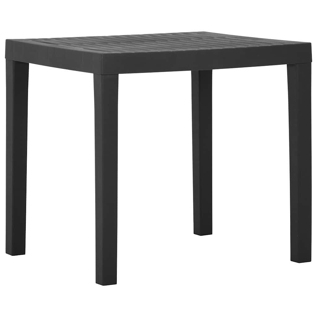 havebord 79x65x72 cm plastik grå billede