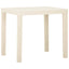 havebord 79x65x72 cm plastik hvid