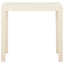 havebord 79x65x72 cm plastik hvid