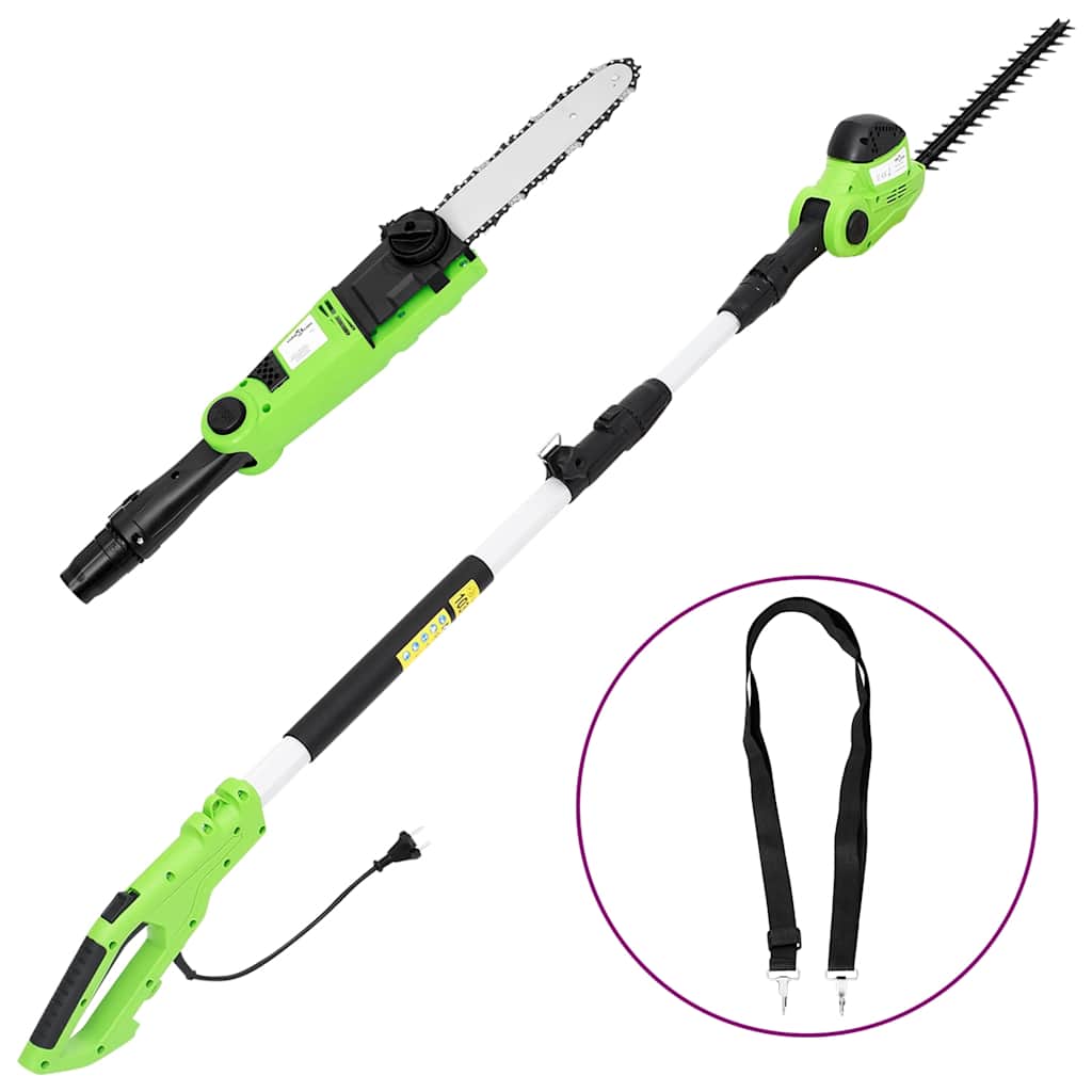2-i-1 kædesav og hækkeklipper med teleskopstang - 25/41 cm, 710/550 W