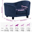 hundesofa 69x49x40 cm plys blå