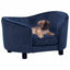 hundesofa 69x49x40 cm plys blå