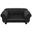 hundesofa 72x45x30 cm plys sort