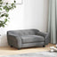 hundesofa 72x45x30 cm plys mørkegrå