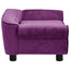hundesofa 72x45x30 cm plys bordeauxfarvet