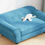 hundesofa 72x45x30 cm plys turkis
