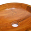 håndvask Φ40x10 cm massivt teaktræ