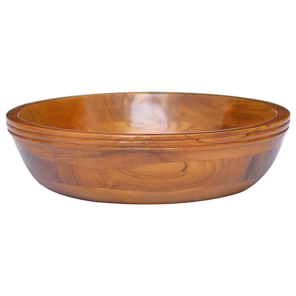 håndvask Φ40x10 cm massivt teaktræ