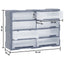 skuffereol med 8 store skuffer 52x16x37 cm
