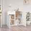 skænk 80x36x75 cm konstrueret træ hvid