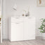 skænk 80x36x75 cm konstrueret træ hvid