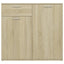 skænk 80x36x75 cm konstrueret træ sonoma-eg