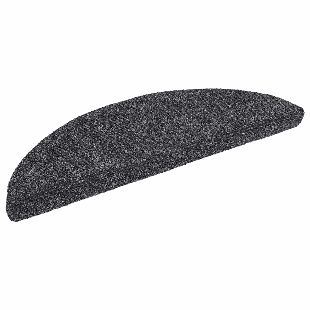 trappemåtter selvklæbende 10 stk. 56x17x3 cm mørkegrå halvrunde