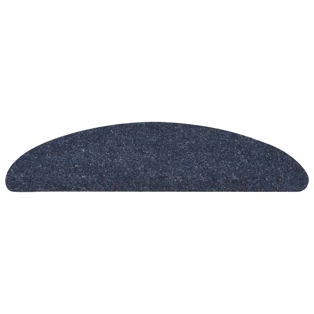 trappemåtter selvklæbende 10 stk. 56x17x3 cm blå halvrunde