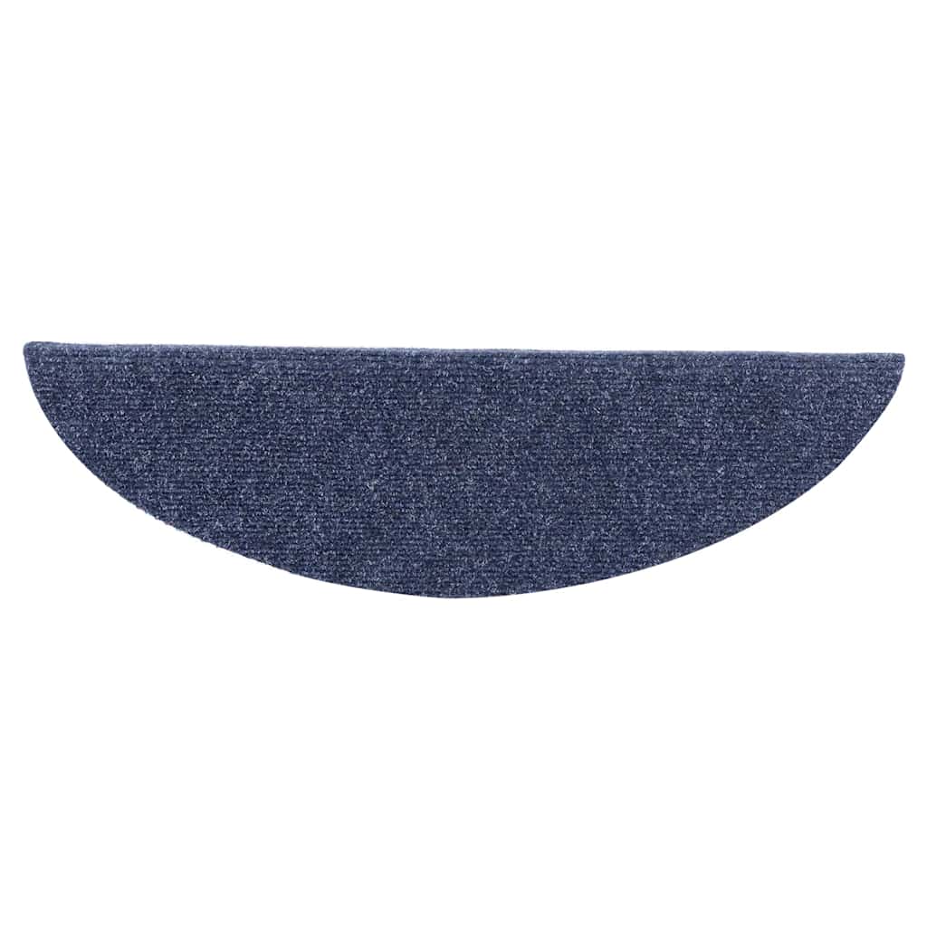 trappemåtter selvklæbende 10 stk. 56x17x3 cm blå halvrunde