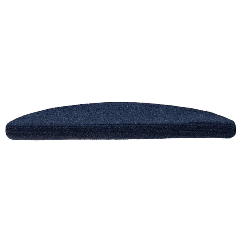trappemåtter selvklæbende 5 stk. 56x17x3 cm marineblå halvrund