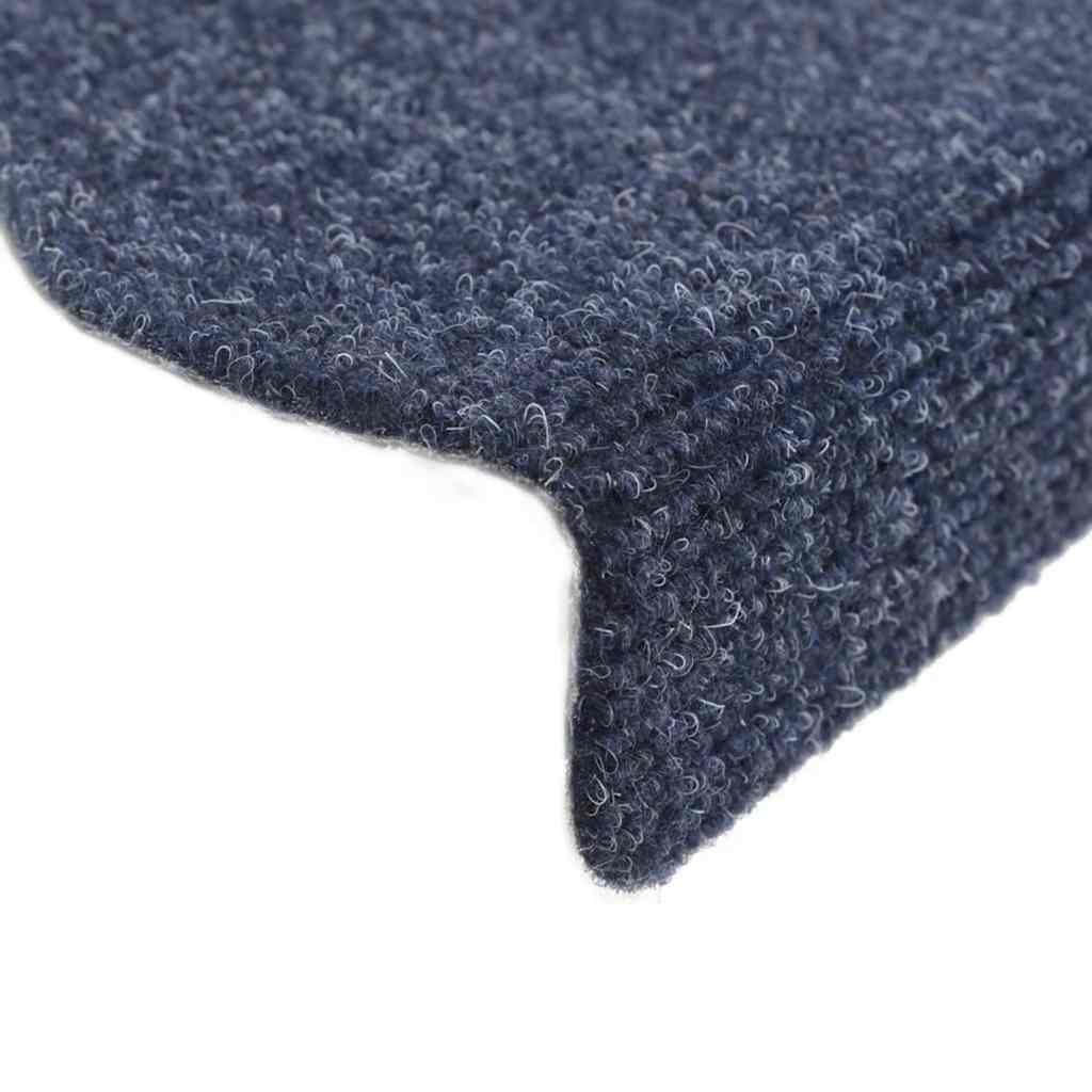 trappemåtter selvklæbende 10 stk. 65x21x4 cm blå halvrund store