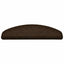 trappemåtter selvklæbende 5 stk. 65x21x4 cm brune halvrund store