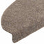 trappemåtter selvklæbende 5 stk. 65x21x4 cm beige halvrund store