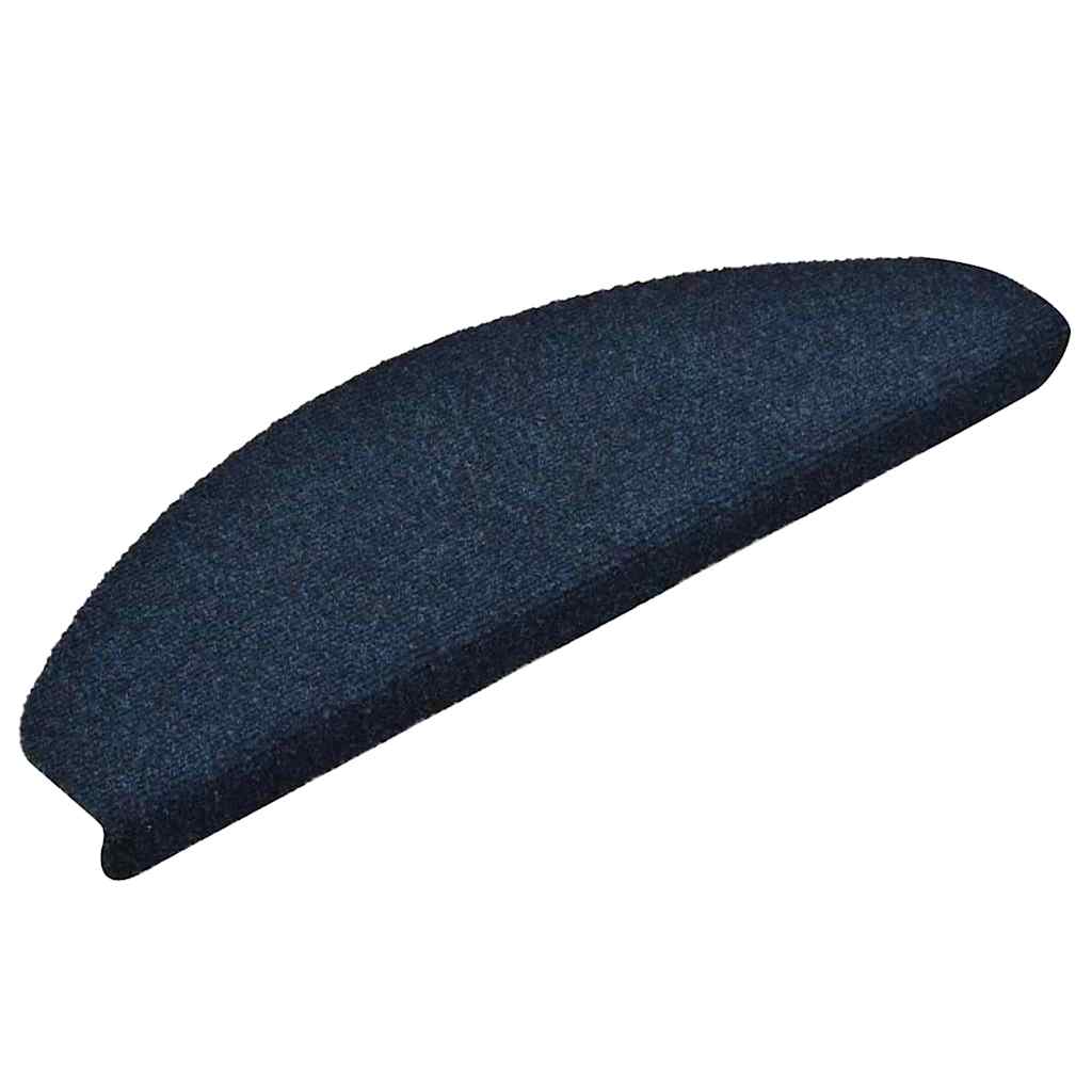trappemåtter selvklæbende 5 stk. 65x21x4 cm marineblå halvrund store